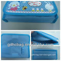 600D folding pencil bag with cartoon pattern for packing office suppliers